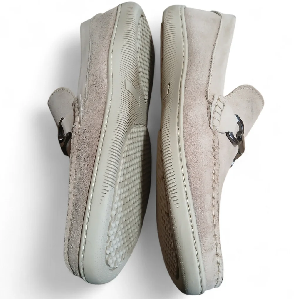 Donald J. Pliner Men's Size 10 Beige Suede Loafers